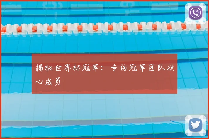 揭秘世界杯冠军:专访冠军团队核心成员